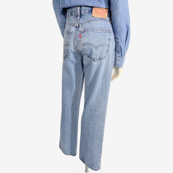 Vintage LEVI’s 516 Faded Medium Blue Wash Jeans / Made in Mexico / Size Small - Picture 5 of 16